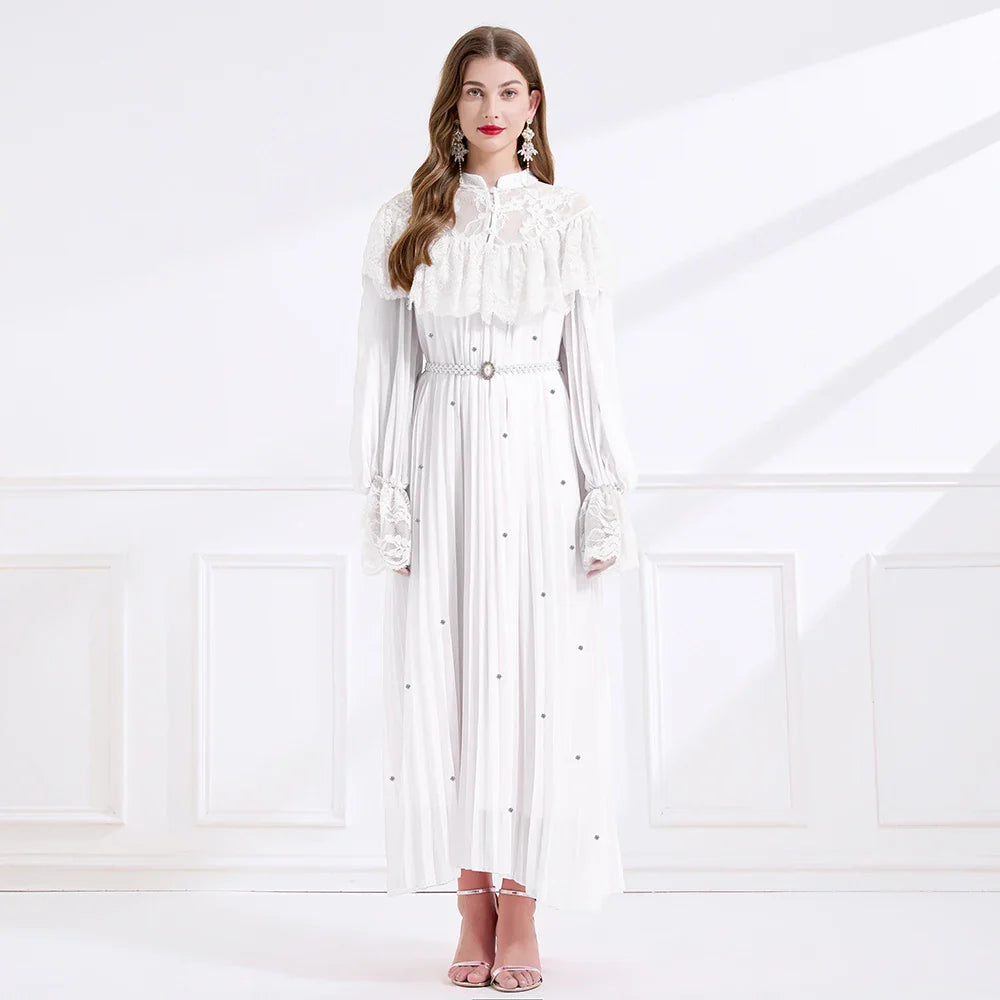 Wonderful Lace Spliced Party Dress