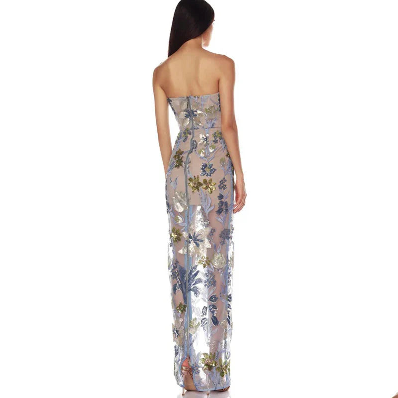 Charming Slim Fit Maxi Dress