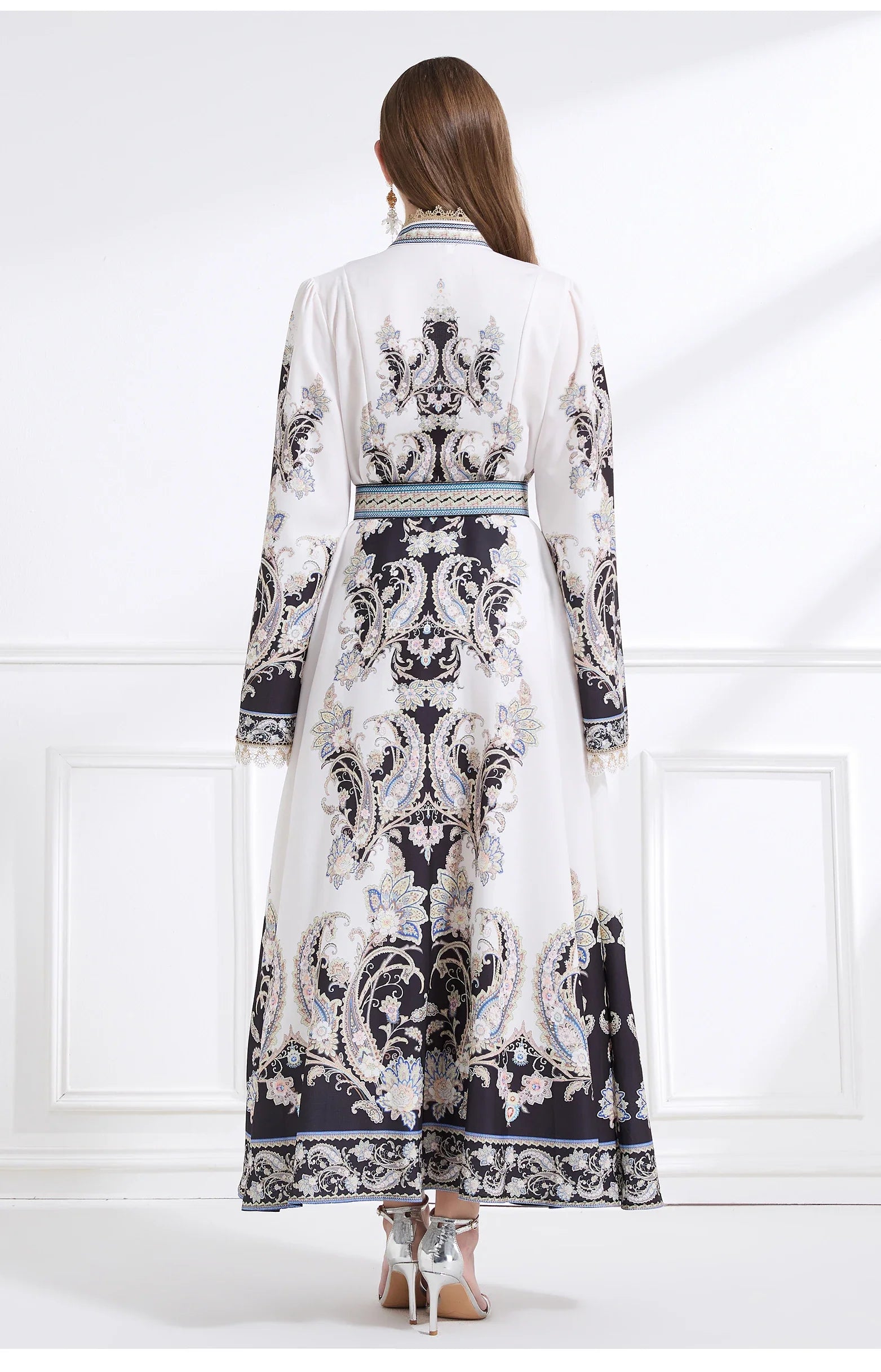 Effortlessly Stylish Standing Collar Maxi Dress