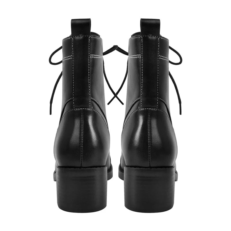 Stylish Round Toe Women's Ankle Boots