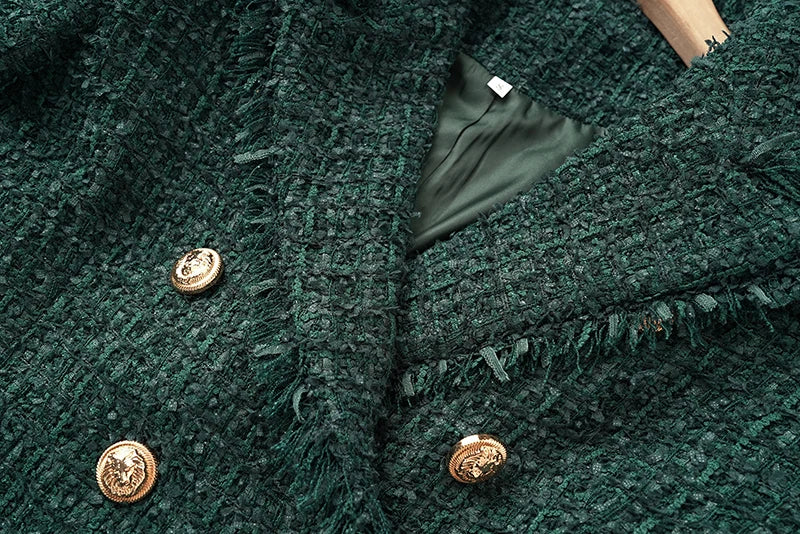 Woolen Tassel Tweed Blazer