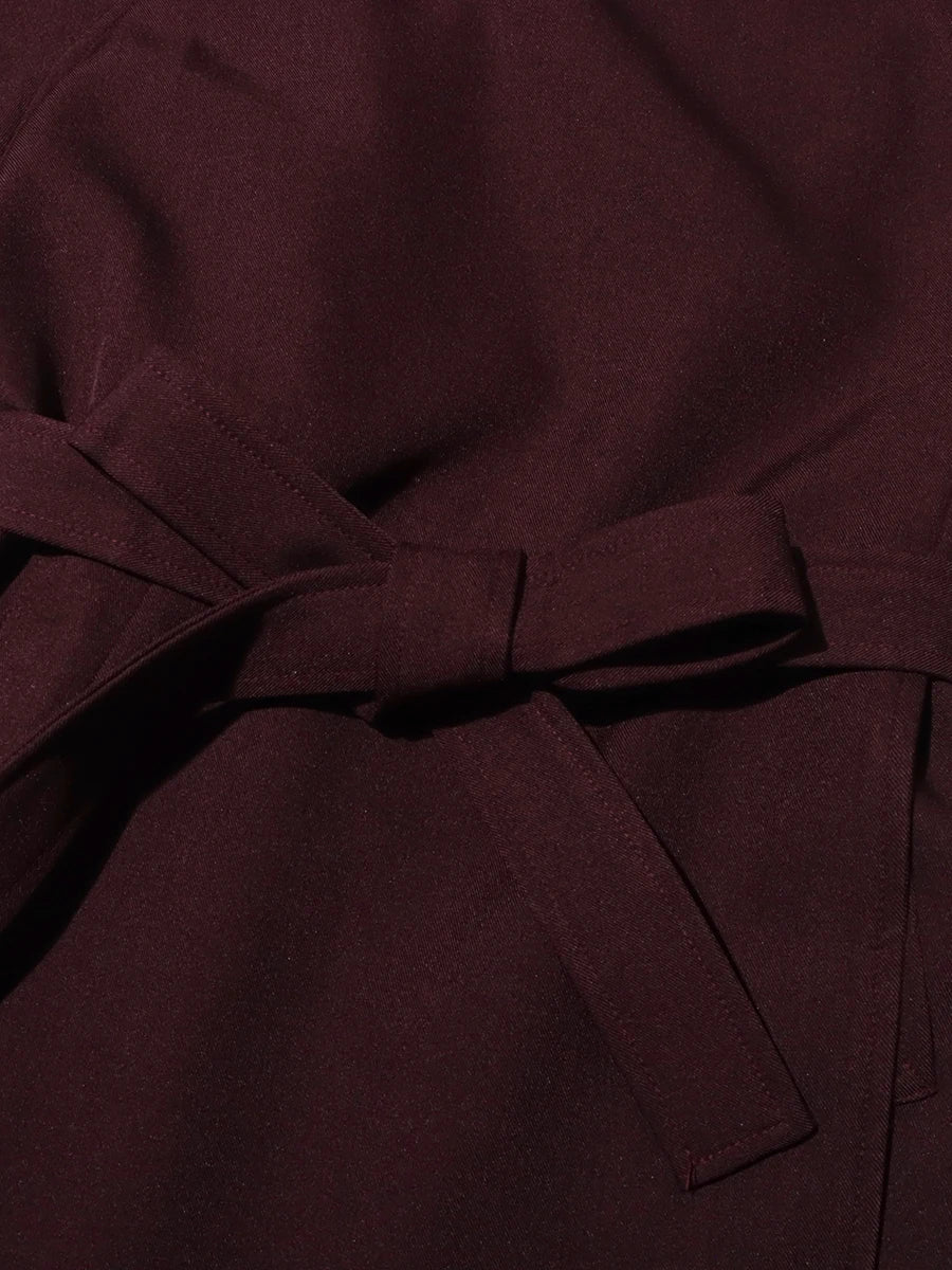 Button Sashes Loose Trench Coat