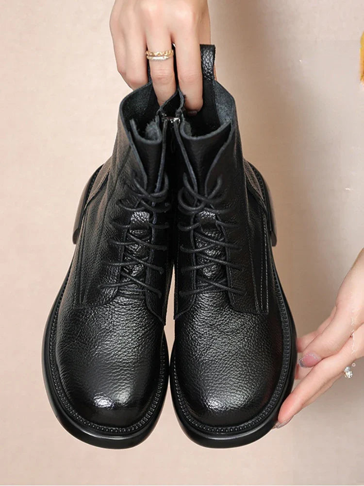 Flats British Style Comfy Boots