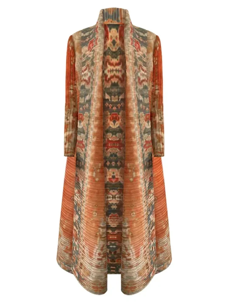 Foldable Collar Women's Trench Coat