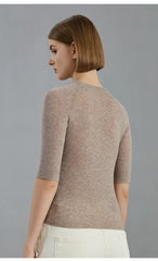 High-end Mid Sleeve Wool Sweater