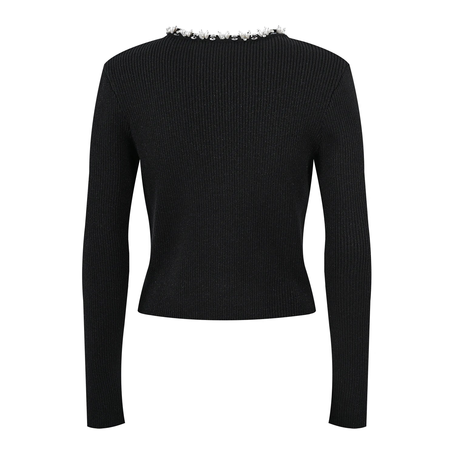 Stylish Round Neck Knitted Cardigan