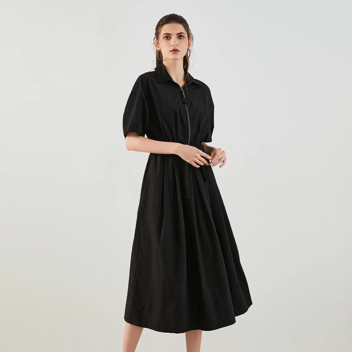 Polo Collar Formal Dress