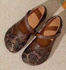 Stylish Comfy Shallow Leather Flats Shoes
