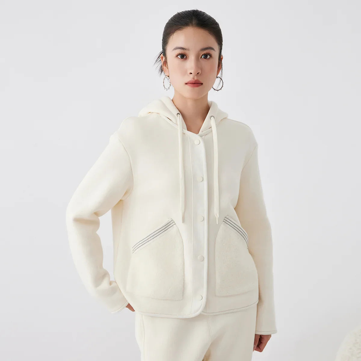 Premium Wool Blend Staple Hoodie