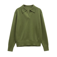 Sleek Slim Fit Polo Sweater