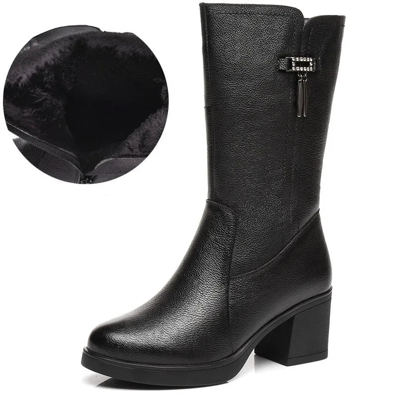 Non-Slip Mid Calf Boots