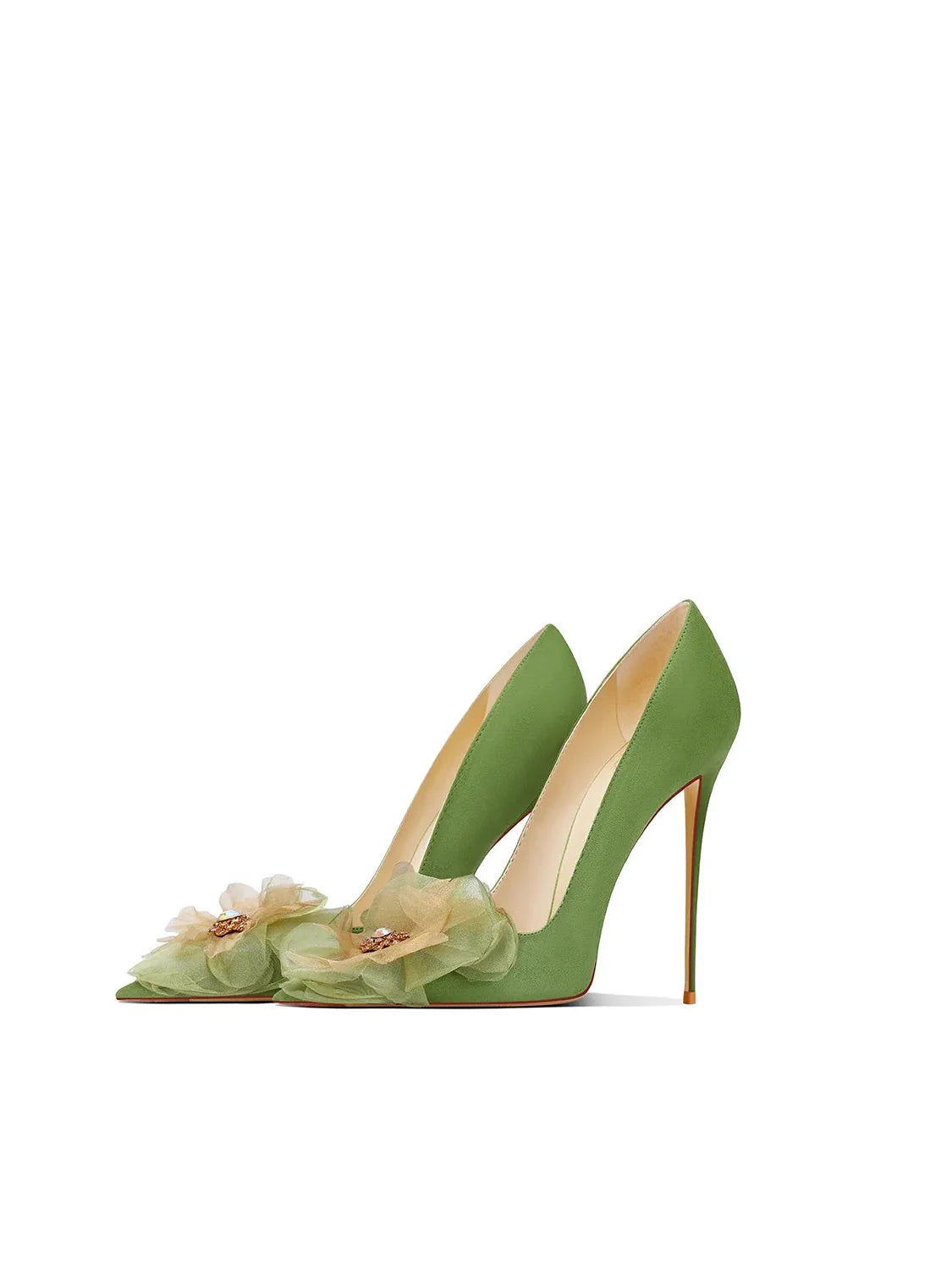 Modish Flower Banquet Stiletto High Heels