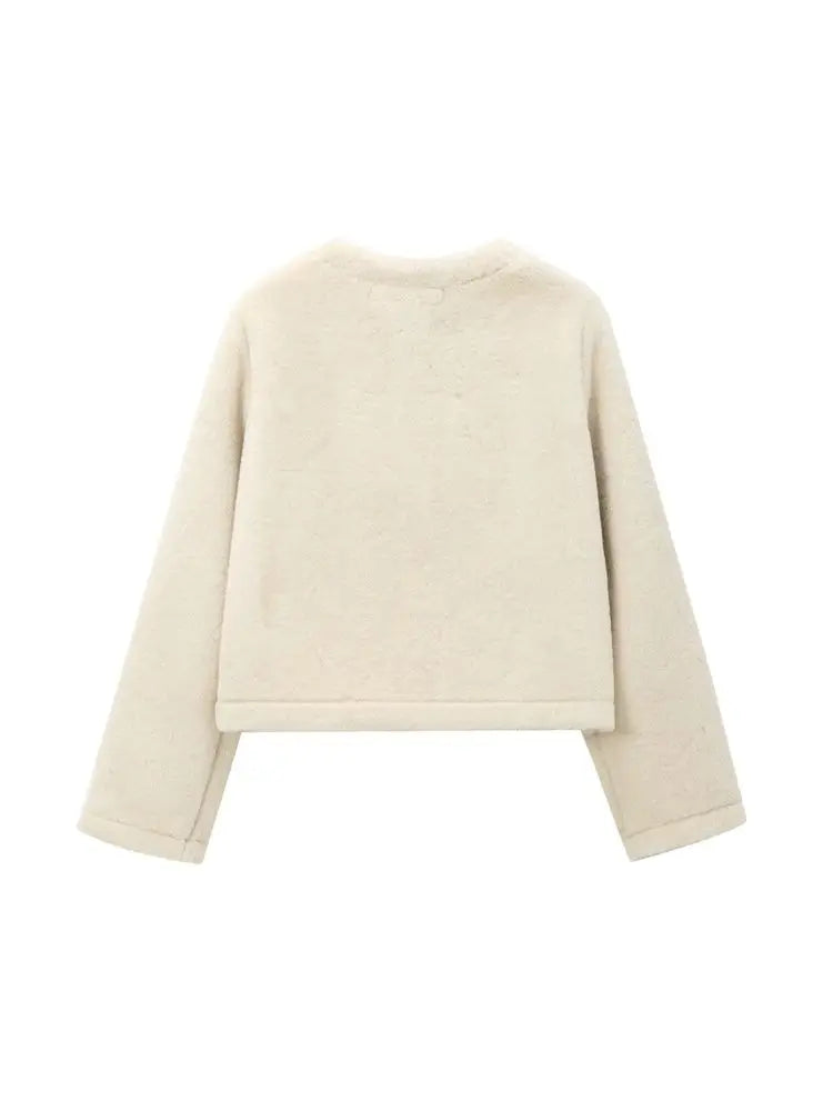 Classy Front Toggle Fur Coat
