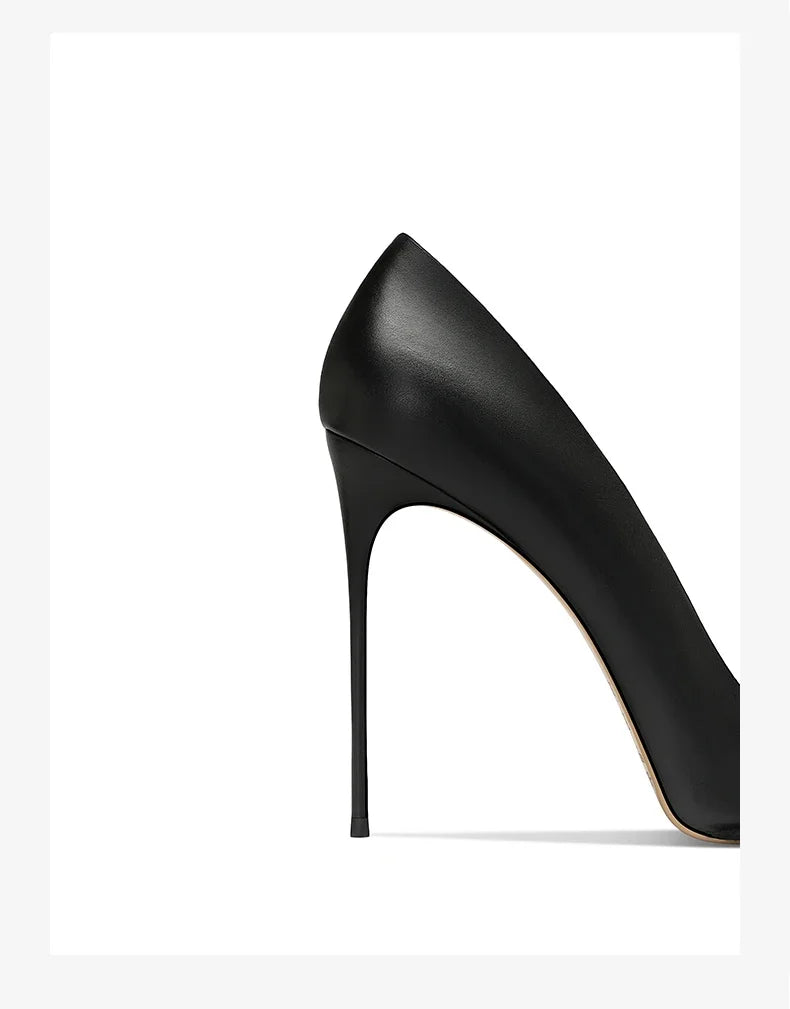 Refined Pointed Thin Heel Pumps