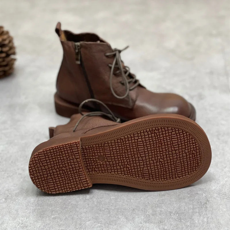 British Plush Wedge Ankle Booties