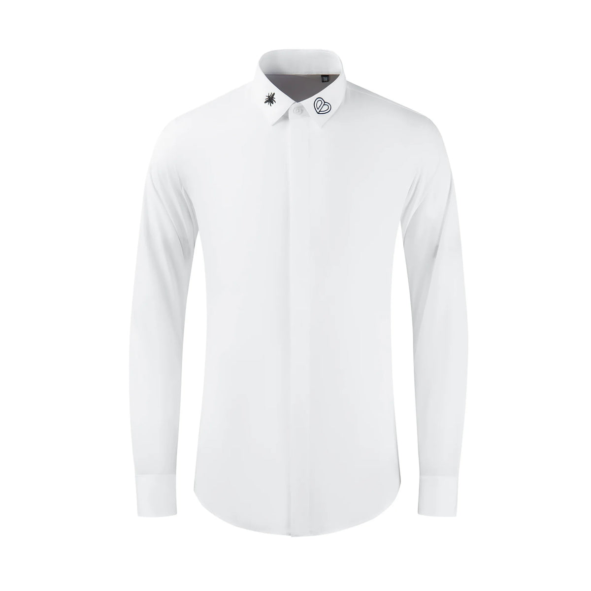 Bee Embroidered Cotton Shirt