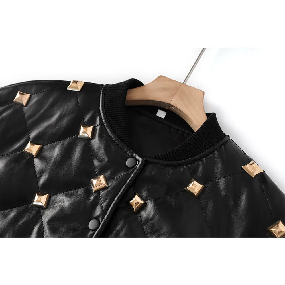 Heavy Rivet Black Jacket