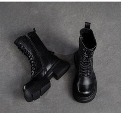 Ethnic Genuine Leather Ankle Boots