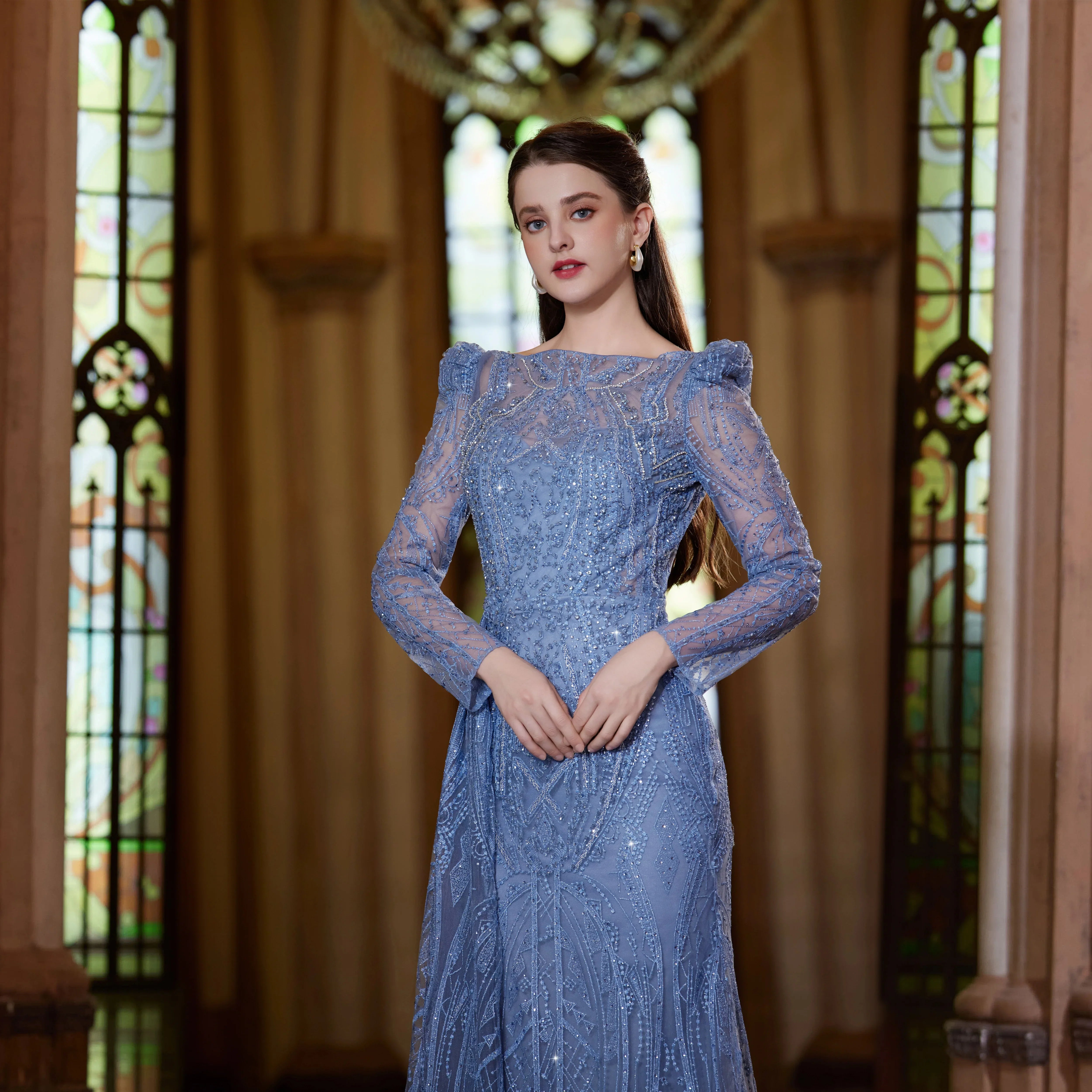 Blue Zone Arabic Evening Gown