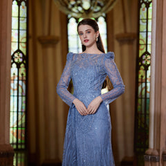 Blue Zone Arabic Evening Gown