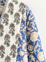 Stylish Floral Embroidered Quilted Jacket