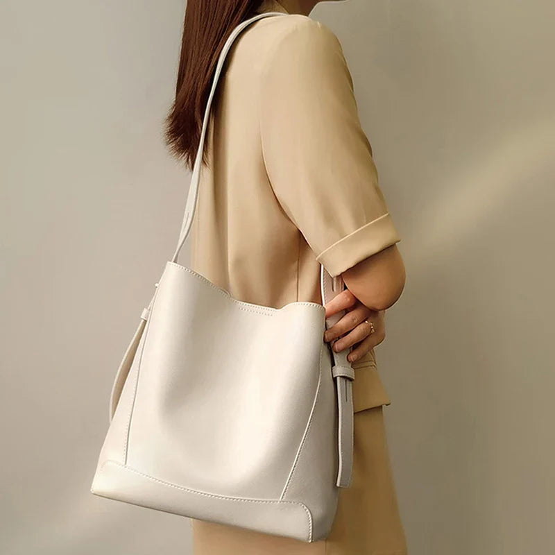 Deeply Devoted Genuine Leather Handbag