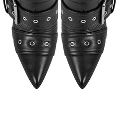 Pointed Mid-Calf Thin Heel Boots