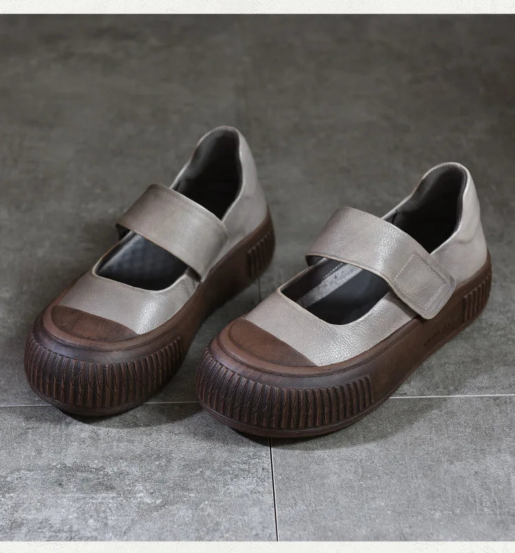 Mary Jane Wedge Flats Shoes