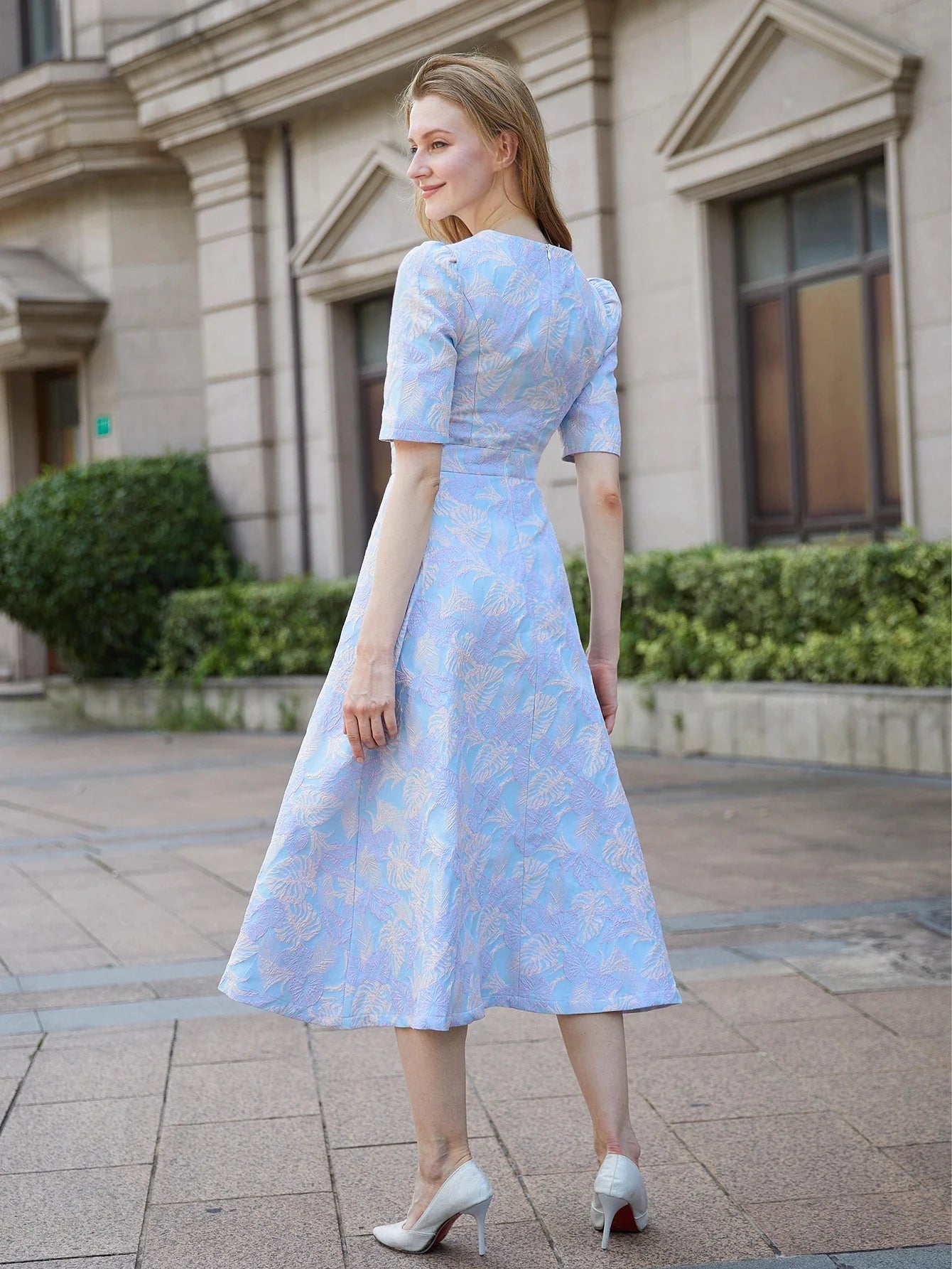 Temperament Floral Formal Party Dress