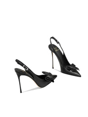 Modern Slim Pointed Leather Heels