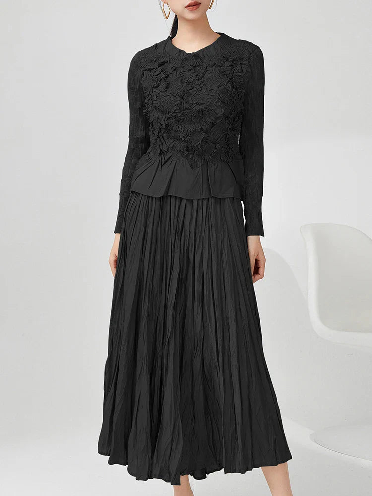 A-Line Pleated Formal Dress