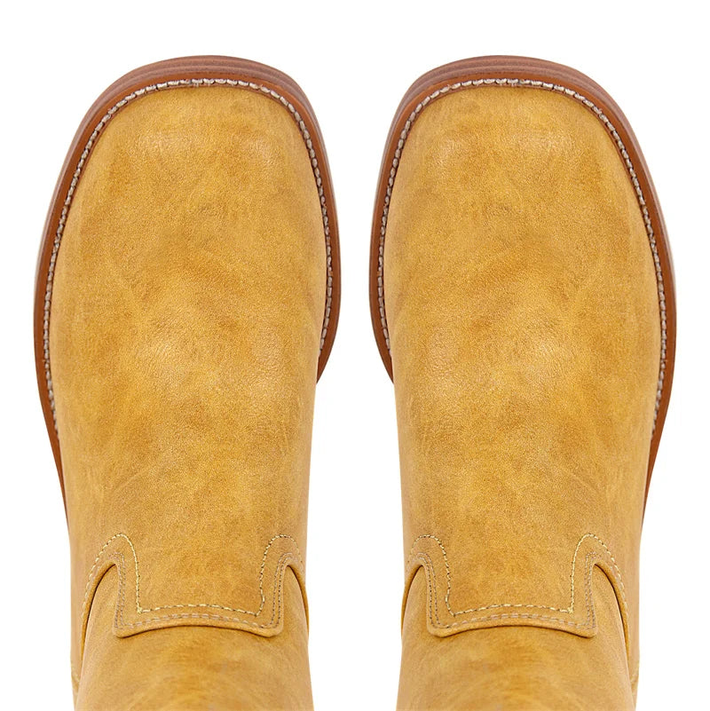 Fashion Pull-On Wide Calf Boots