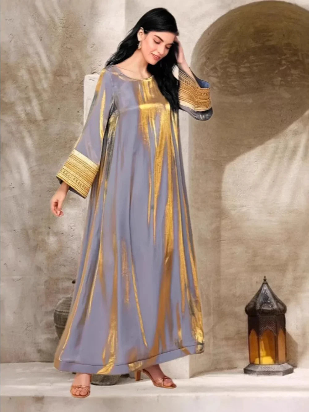 Stylish Silky Caftan Dress