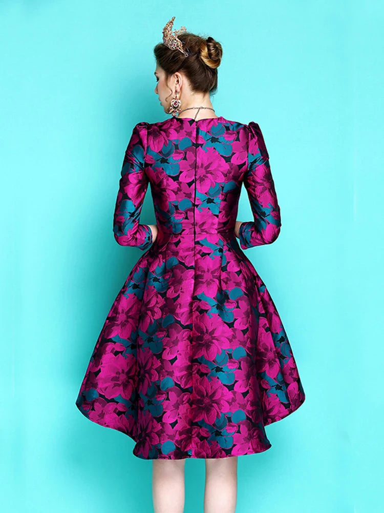 Keep You Accompanied Jacquard Party Dress