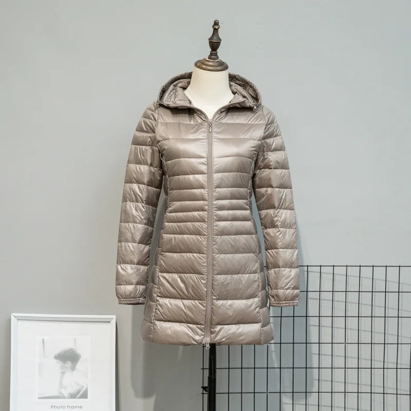 Fancy Warm Puffer Down Overcoat
