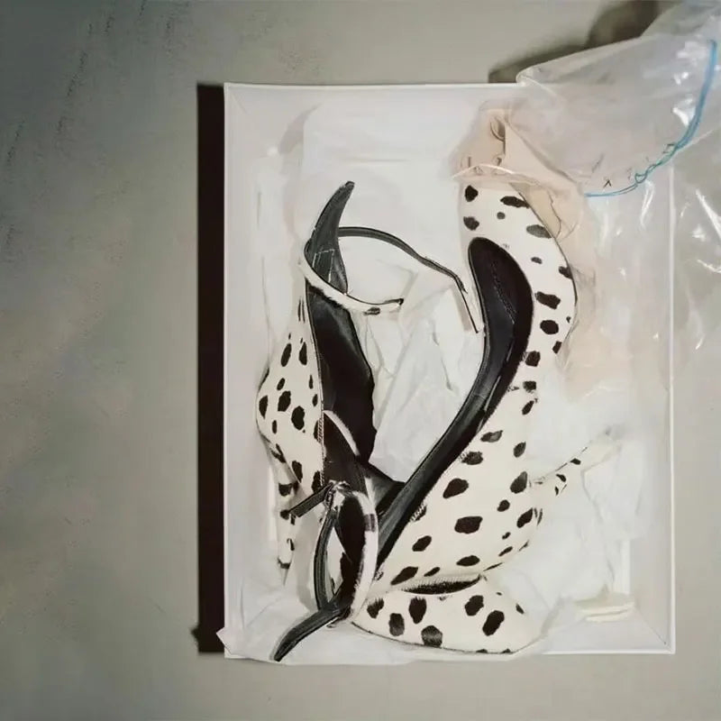 Stylish Buckle Strap High Heels