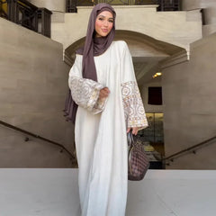 Puff Sleeve Kaftan Gown