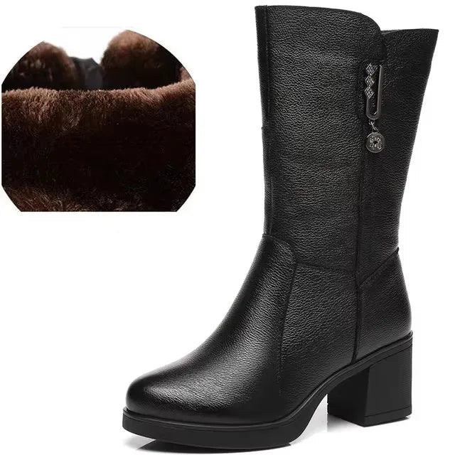 Non-Slip Mid Calf Boots