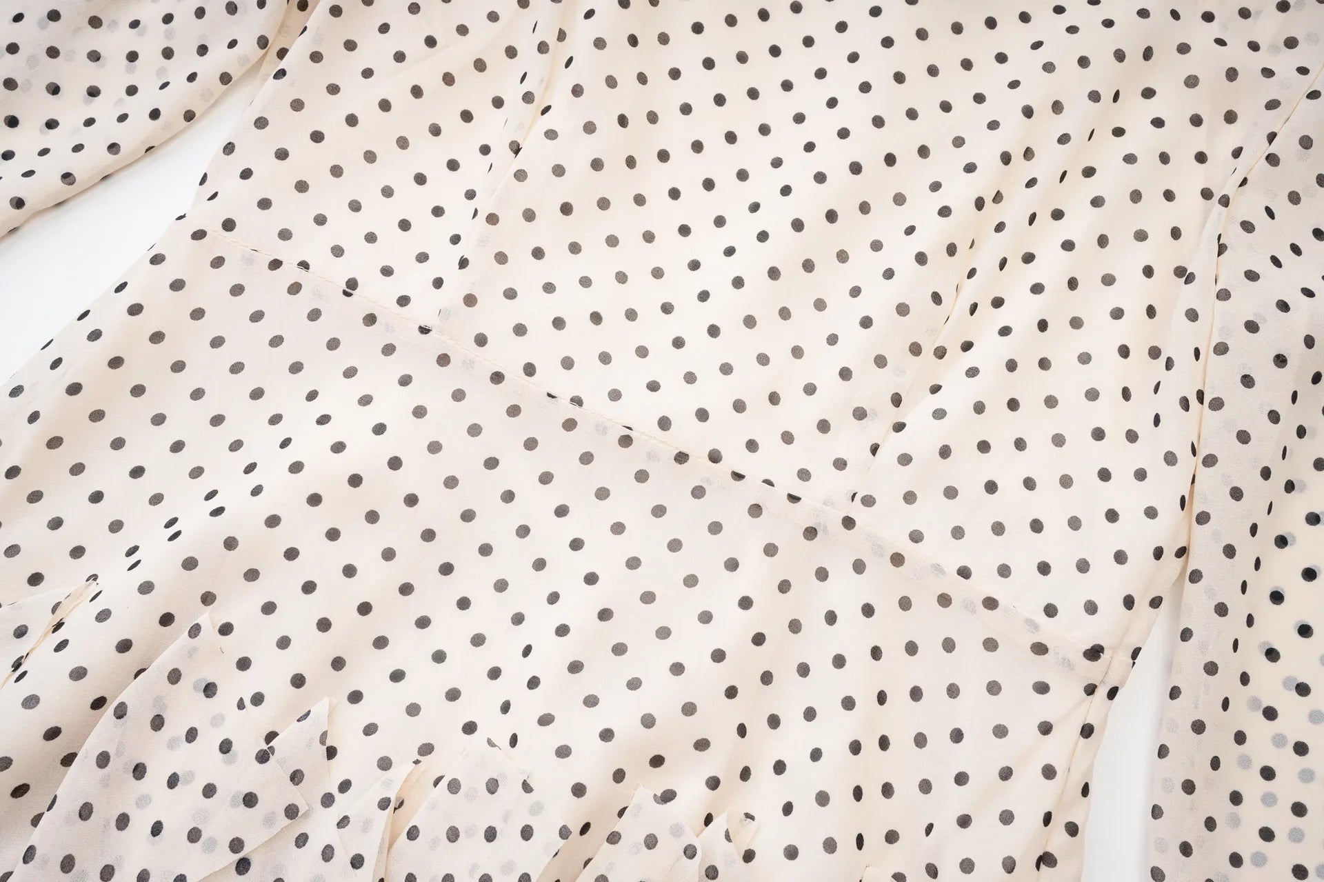 Tierred Dot Long Ball Gown Dress