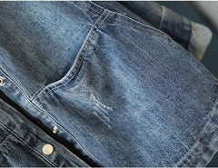 Wonderful Wash Loose Denim Coat