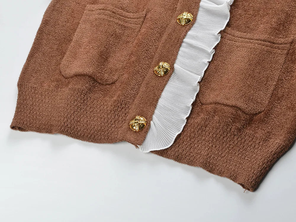 Trendy Long Sleeve Knitwear Cardigan