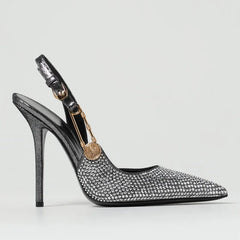 Luxury Rhinestone Buckle Pumps