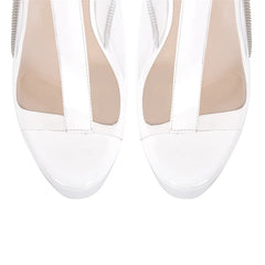 Transparent Peep Toe Sandals