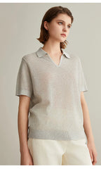 Linen Silk Pullover Sweater
