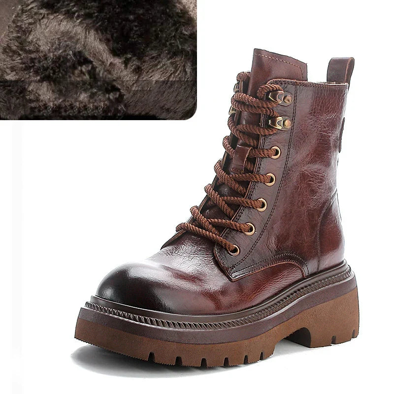 British Leather Ankle Boots