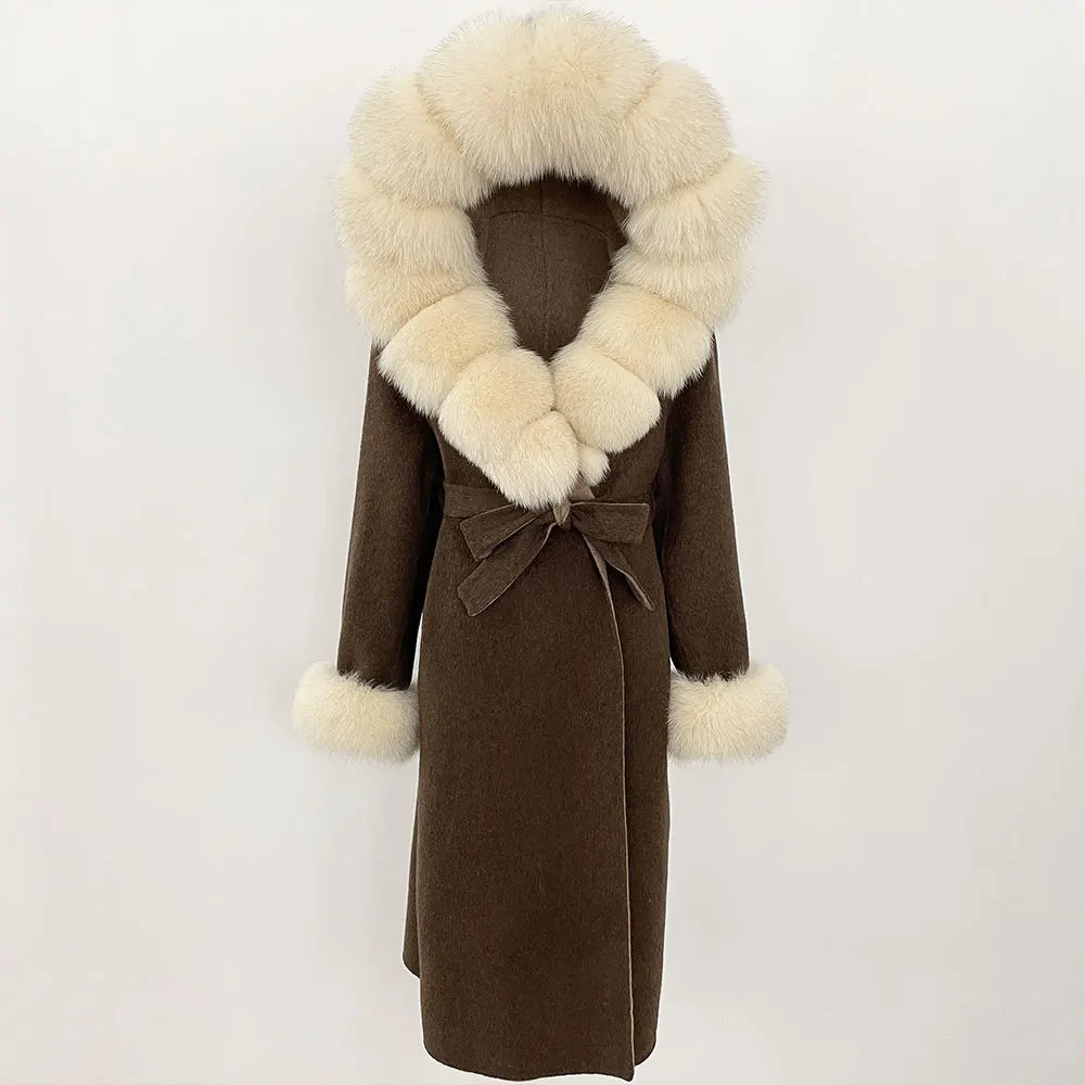 Elegant Warm Wool Blend Overcoat