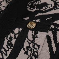 Fashionable Elastic Novel Fitted Cardigan