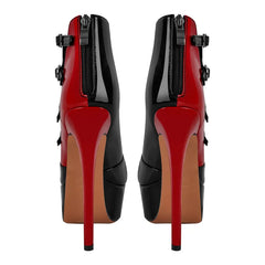 Stunning Peep Toe High Heeled Boots