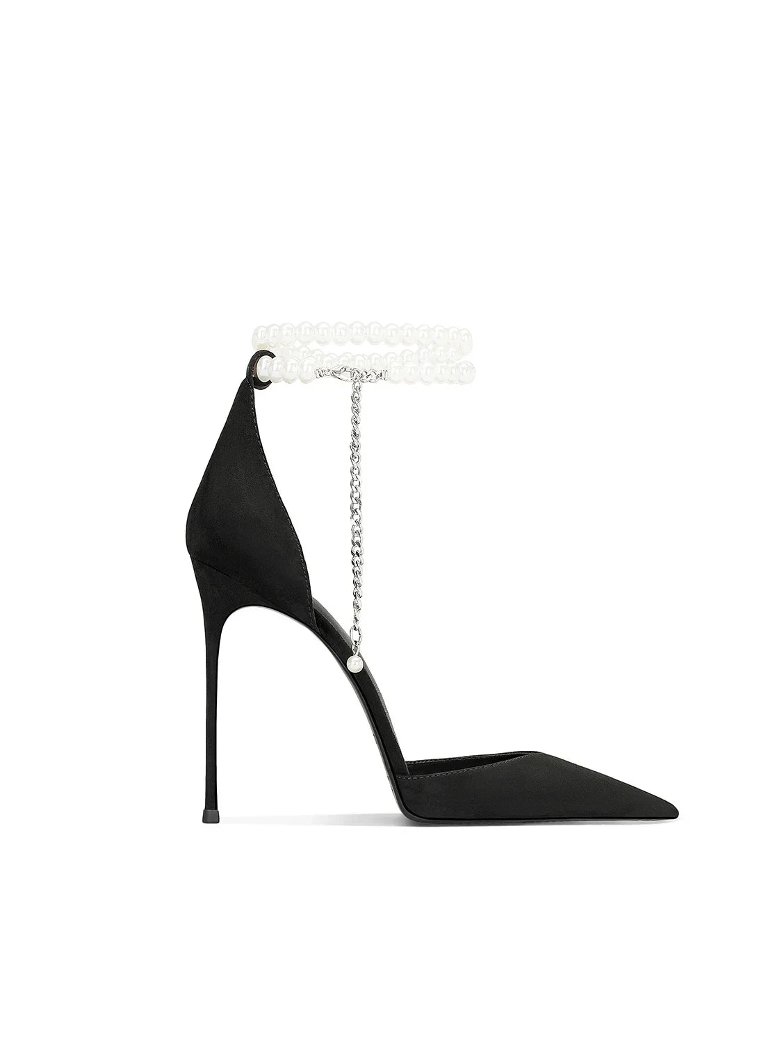 Stylish Pearl Straps High Heels