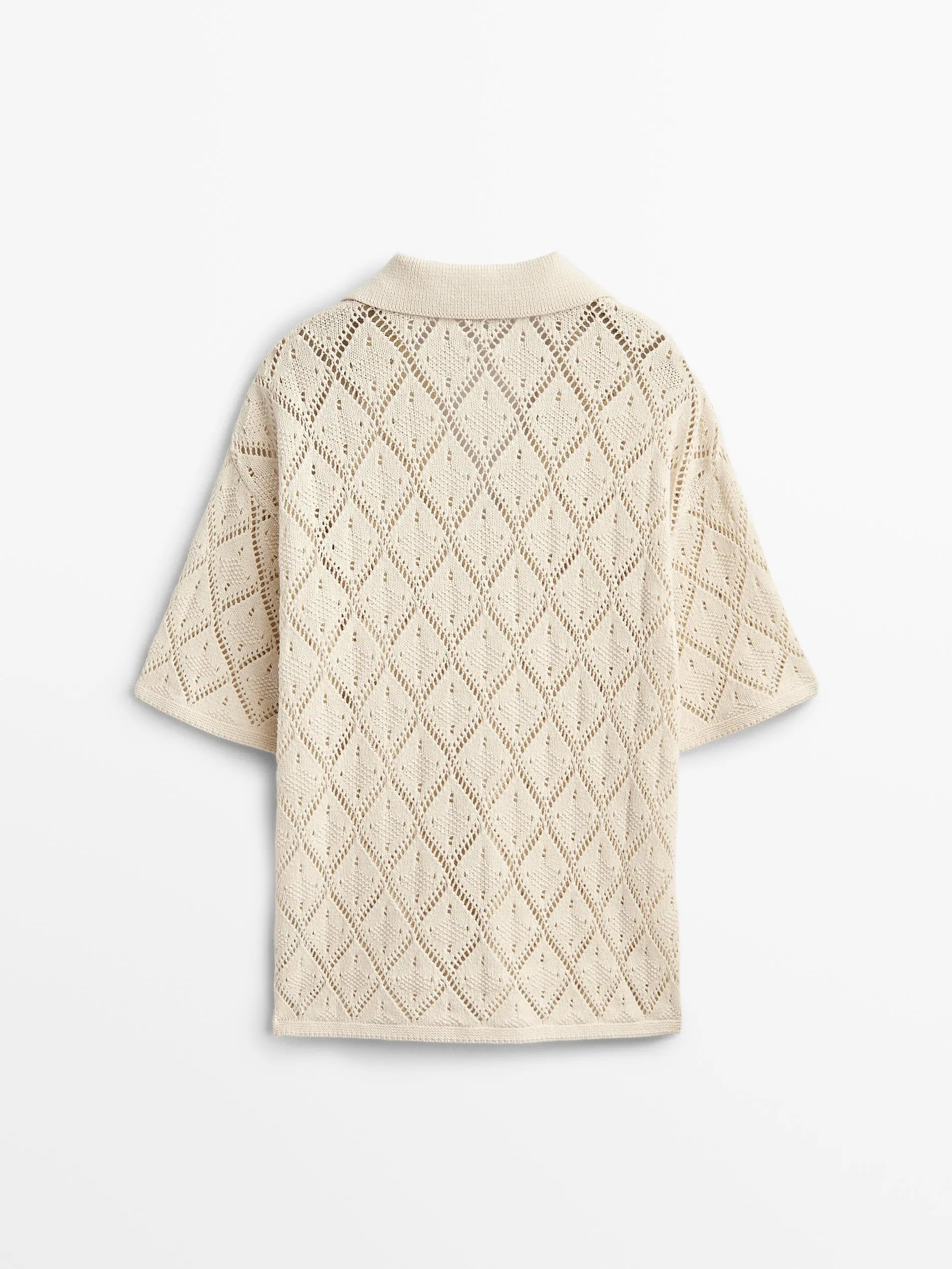 Hollow-out Loose Knit Tops